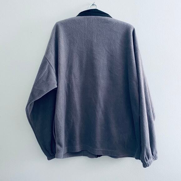 United States gray fleece Olympic zip up jacket - Picture 3 of 6